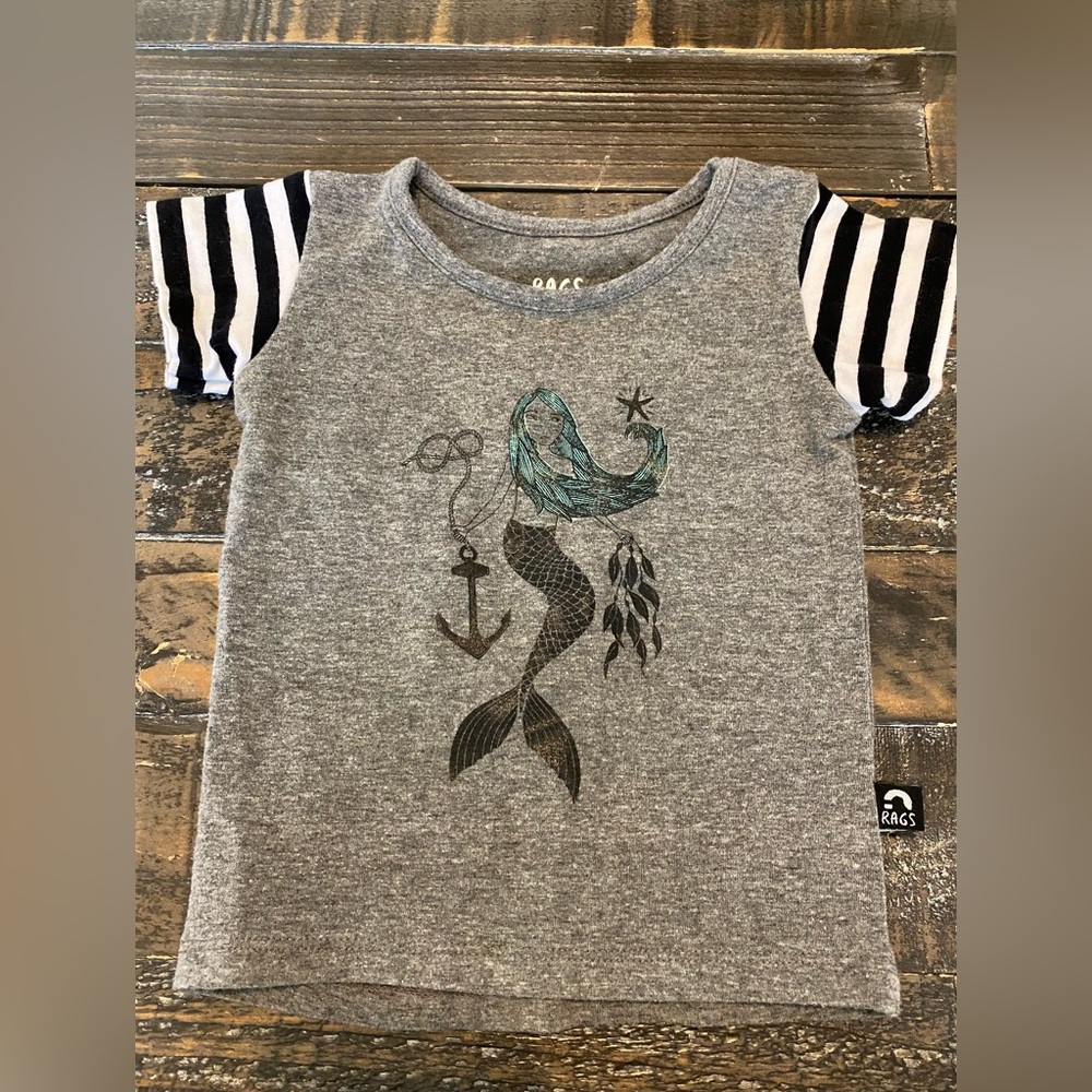 Rags mermaid shirt wore twice 6-12 month